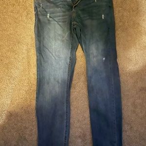 3/4 length denim capris
